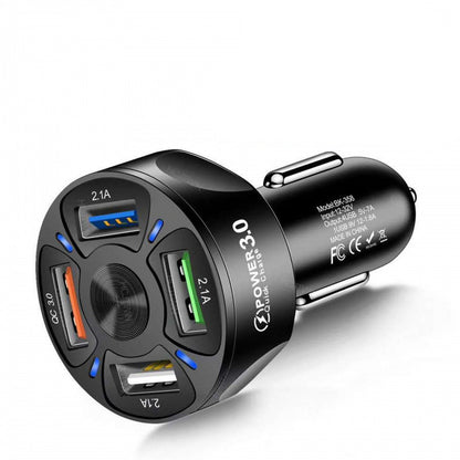 Fast Charge Car Charger One For Four Car Mobile Phone