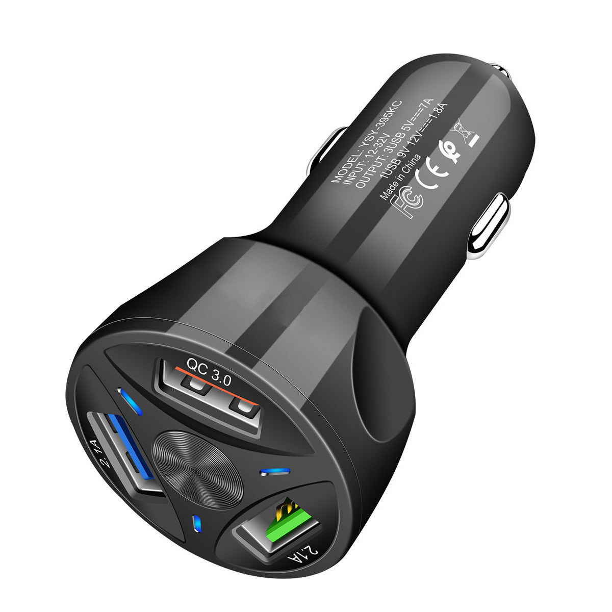 Fast Charge Car Charger One For Four Car Mobile Phone