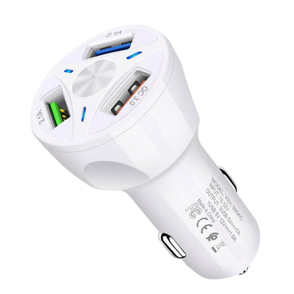 Fast Charge Car Charger One For Four Car Mobile Phone